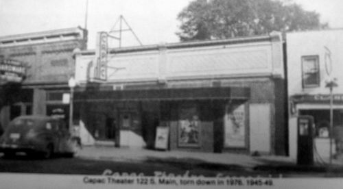 Capac Theatre - Old Pic From History Book In Library